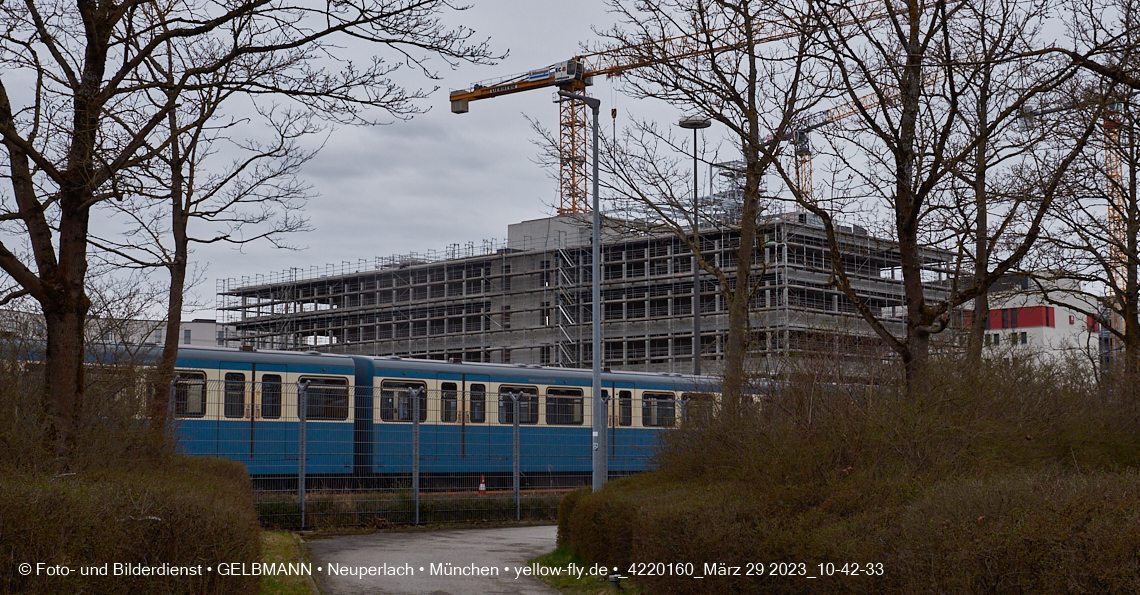 29.03.2023 - Baustelle REVO und Umgebung in Neuperlach